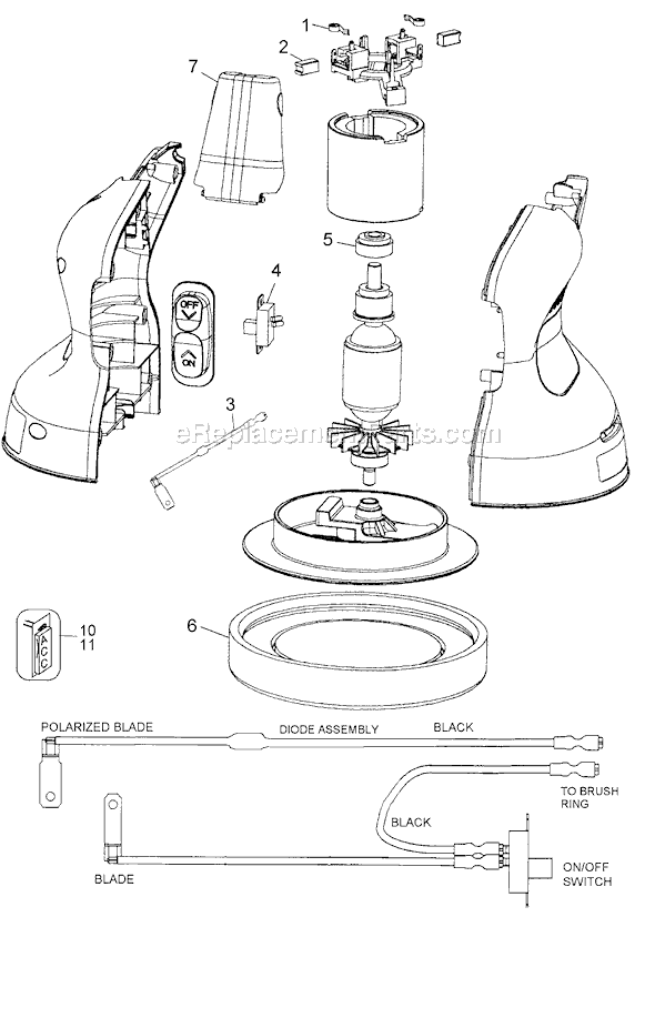 Page A Diagram and Parts List for BP900 Type 2 Black and Decker Sander Polisher
